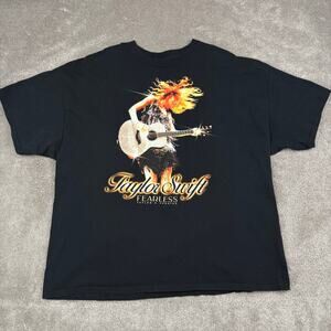 Black Taylor Swift Fearless Taylor's Version T Shirt size 3XL Album Tracklist